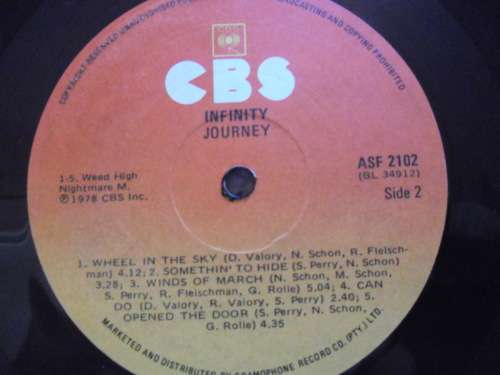 JOURNEY - INFINITY VINYL, LP, RECORD.